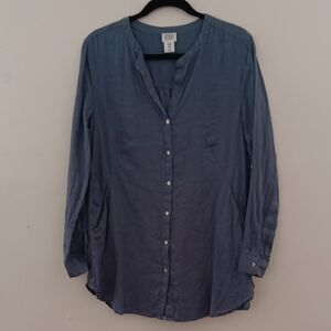 Sigrid Olsen Linen Tunic Top #3431